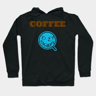 Coffee Themed Design with Smiley Cup Hoodie